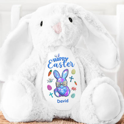Happy Easter | Personalized Stuffed Bunny