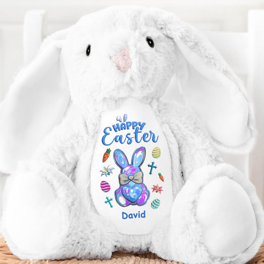 Happy Easter | Personalized Stuffed Bunny