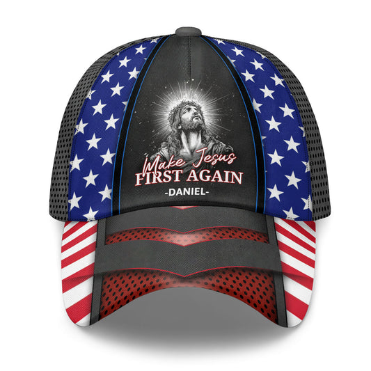 Make Jesus First Again | Personalized Classic Cap