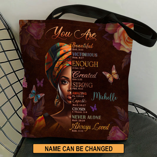 Jesuspirit| Personalized Christian Tote Bag | You Are Never Alone TBM721