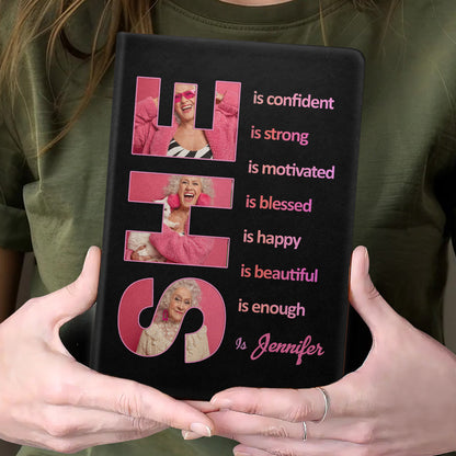 SHE is | Personalized Leather Cover Notebook
