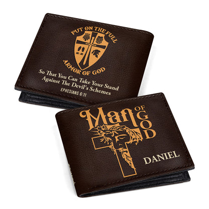 Put On The Full Armor Of God | Personalized Folded Wallet For Men