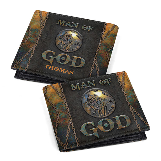 Man Of God | Personalized Folded Wallet For Men