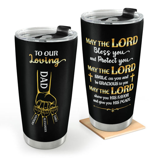 To My Loving Dad, Grandpa, Papa, Uncle | Personalized Stainless Steel Tumbler JSSSTPT2138L