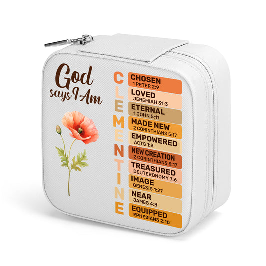 God Says I Am | Personalized Jewelry Box