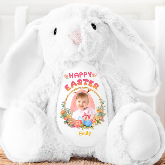 Happy Easter | Personalized Stuffed Bunny
