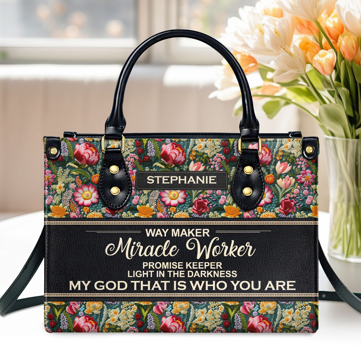 Way Maker | Personalized Leather Handbag JSLHBPH2397M