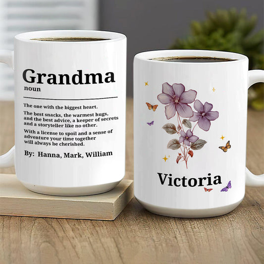 Grandma Definition | Personalized White Ceramic Mug