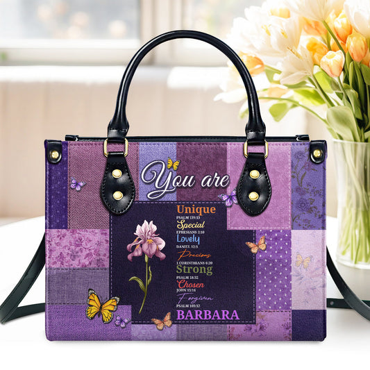 God Says You Are | Personalized Leather Handbag