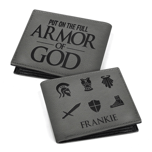 Armor Of God | Personalized Folded Wallet For Men JSLFWH862