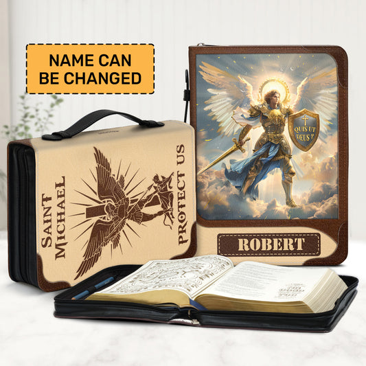 Saint Michael The Archangel | Personalized Bible Cover JSBCPTN1159L