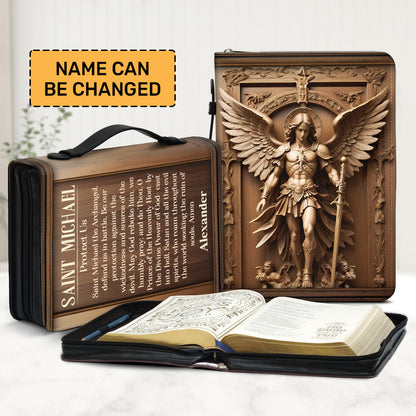 Saint Michael The Archangel | Personalized Bible Cover JSBCPTN1134M