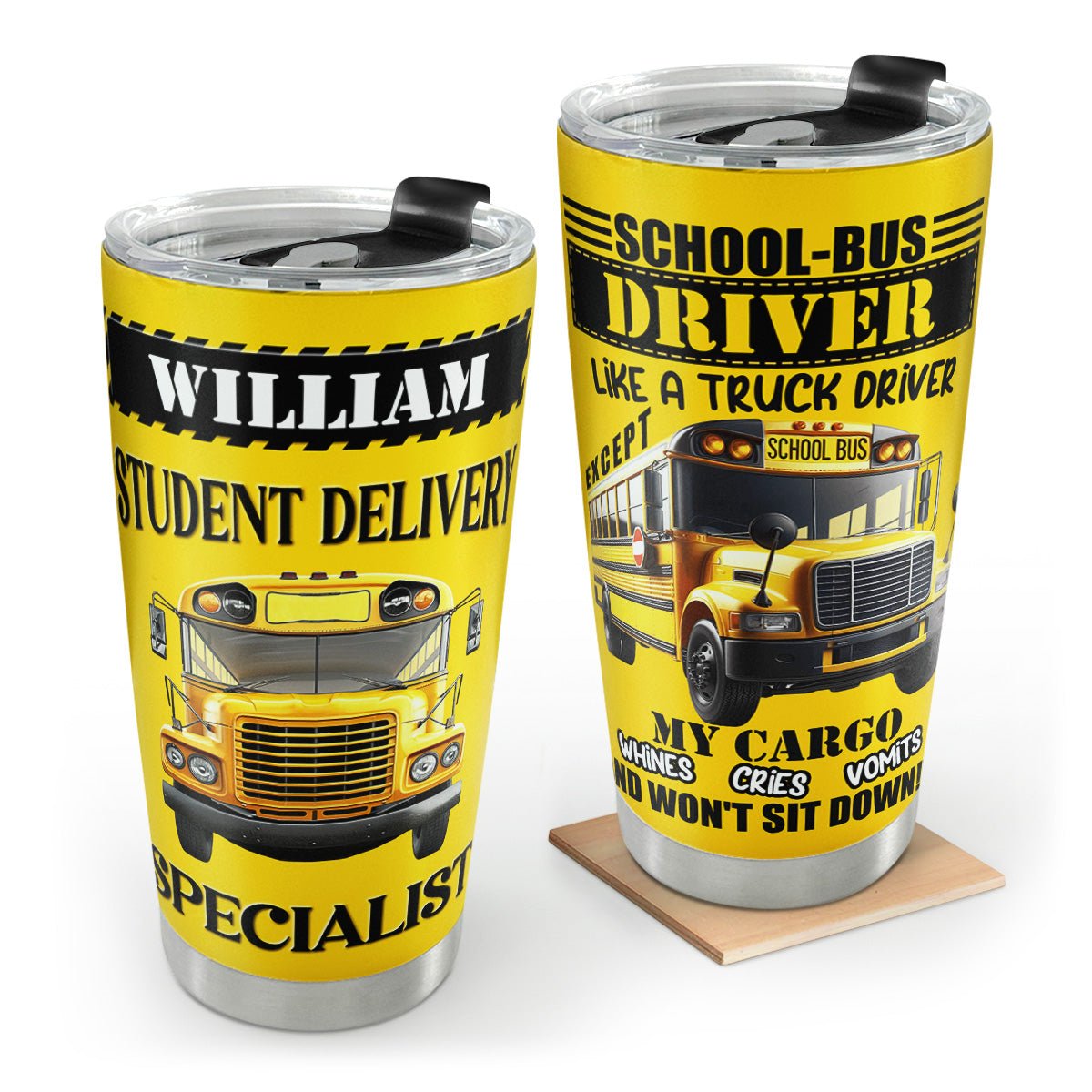 Bus Driver | Personalized Stainless Steel Tumbler JSSSTTTN831L