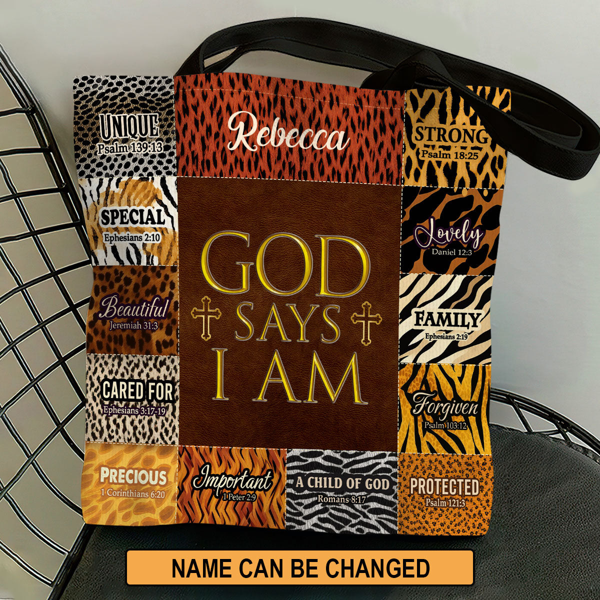God Says I Am - Personalized Tote Bag