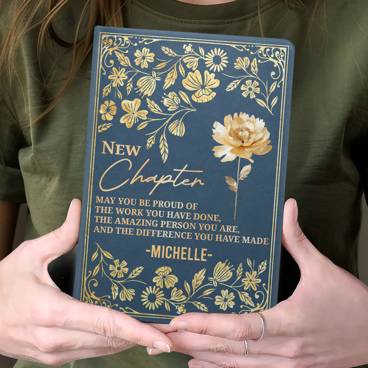 New Chapter | Personalized Leather Cover Notebook