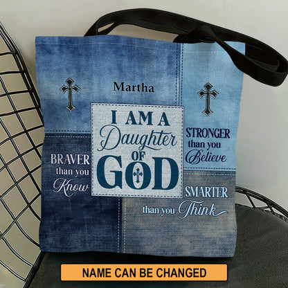 Jesuspirit Personalized Christian Tote Bag | Daughter Of God TBM764