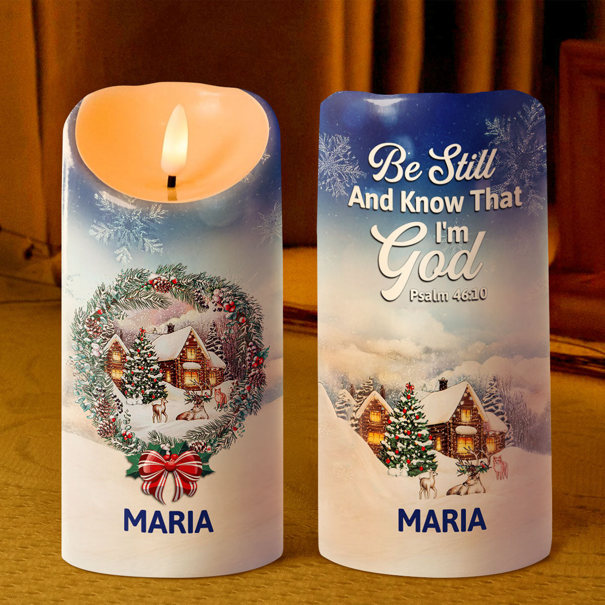 Be Still And Know That I'm God | Personalized Flameless LED Candle