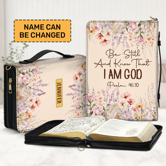 Be Still, And Know That I Am God | Personalized Bible Cover JSBCPT940M