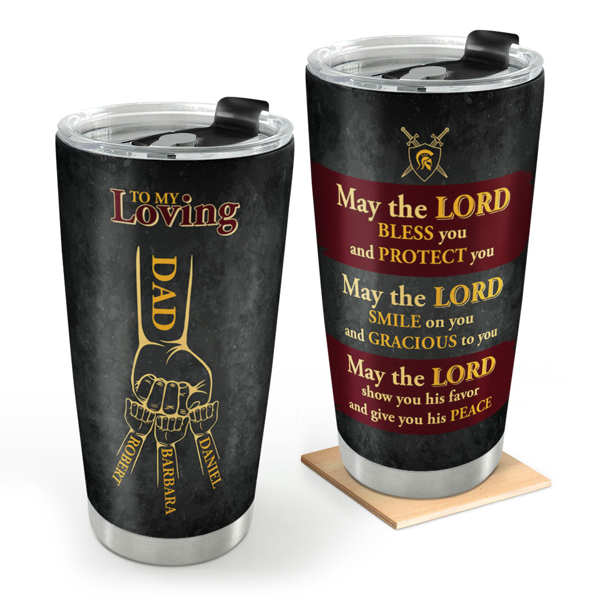 To My Loving Dad | Personalized Stainless Steel Tumbler