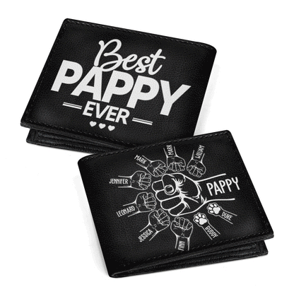Best Dad Ever | Personalized Folded Wallet For Men JSLFWH860