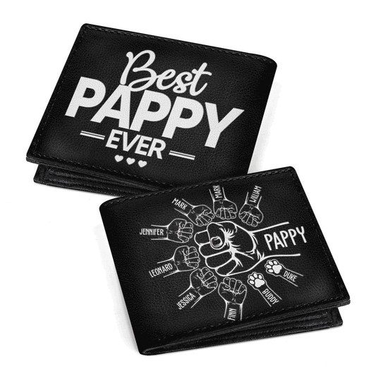 Best Dad Ever | Personalized Folded Wallet For Men JSLFWH860