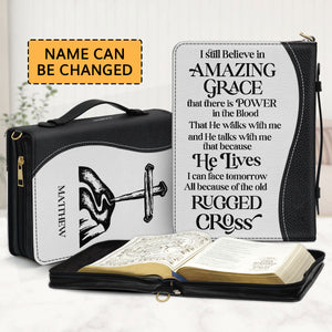 Jesuspirit Bible Cover With Handle | Best Gift For Team Leaders | Personalized Cross Bible Case NUH269B