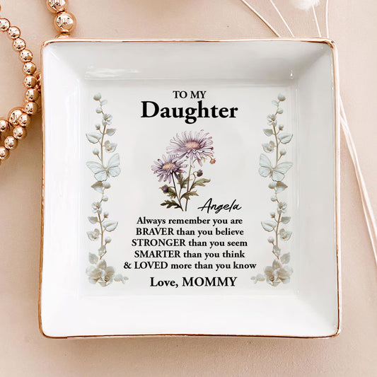 To My Daughter | Personalized Jewelry Dish