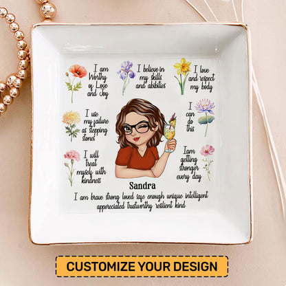 My Morning Affirmation | Personalized Jewelry Dish JSJDPH1847M