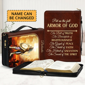 The Sword Of The Spirit - Personalized Bible Cover NUM352