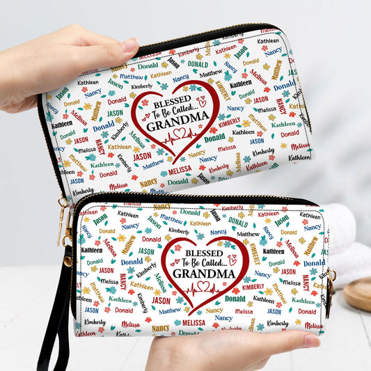 Blessed To Be Called Grandma | Personalized Clutch Purse JSCPPT2596D