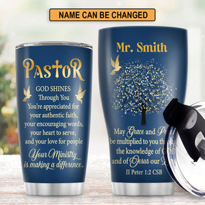 Jesuspirit | Christian Faith Gifts | Stainless Steel Tumbler | Grace And Peace  SSTNAM1003A