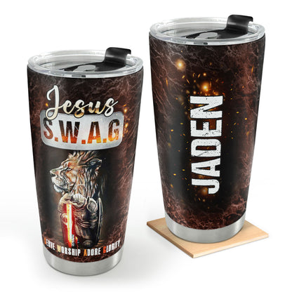 Jesus SWAG | Personalized Stainless Steel Tumbler JSSSTHLHA1419M