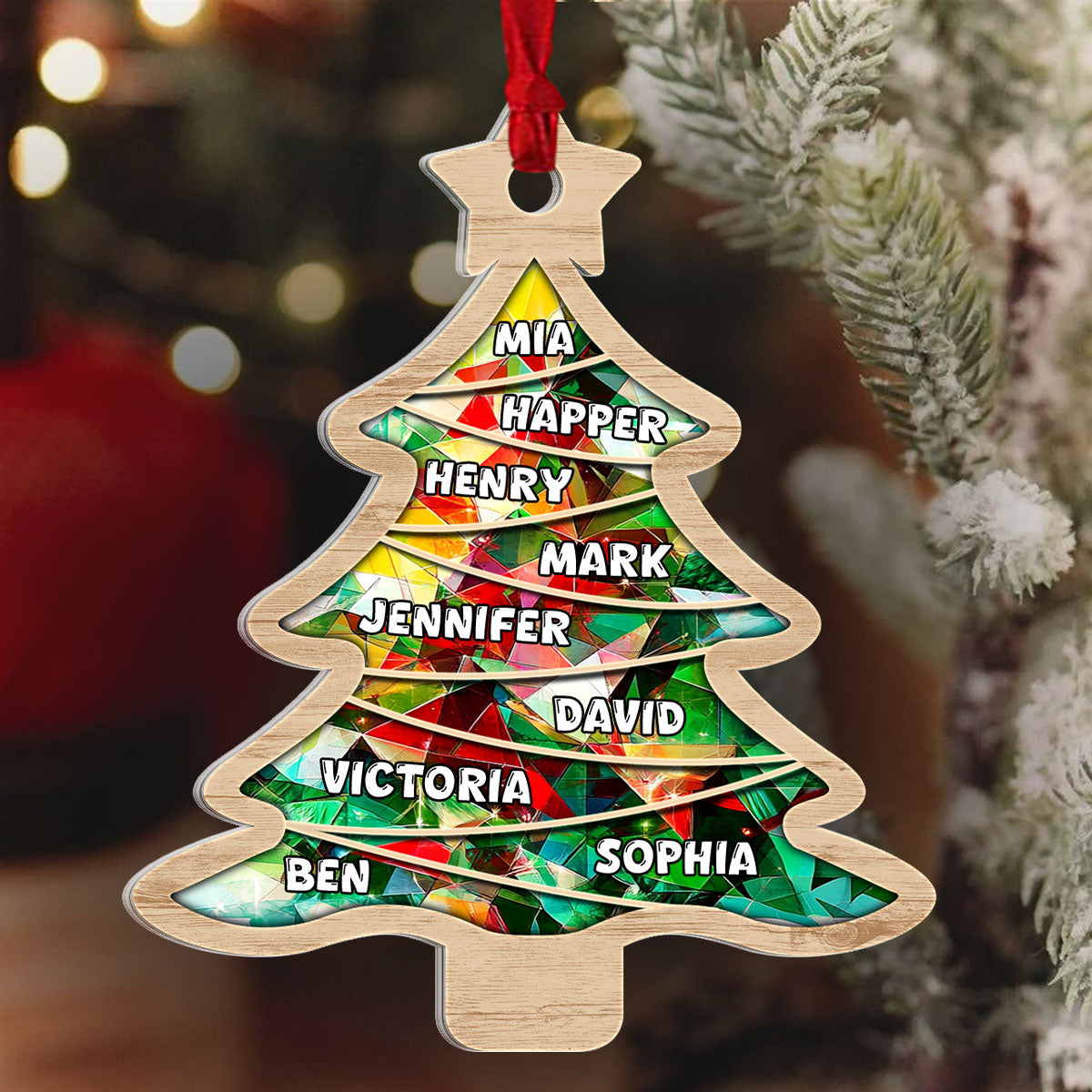 Merry Christmas | Personalized 1-Side Acrylic Ornament