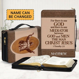 For There Is One God - Unique Personalized Bible Cover BC05