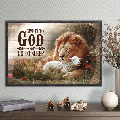 Give It To God And Go To Sleep - Poster JSPTHLT1436D