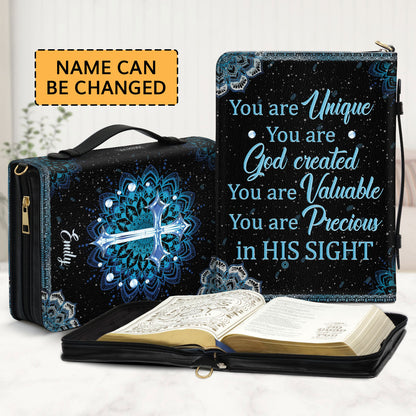 You Are God Created - Personalized Bible Cover AM253