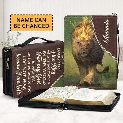 Beautiful Personalized Bible Cover - For My God Is With Me And Goes Before Me HIM317A
