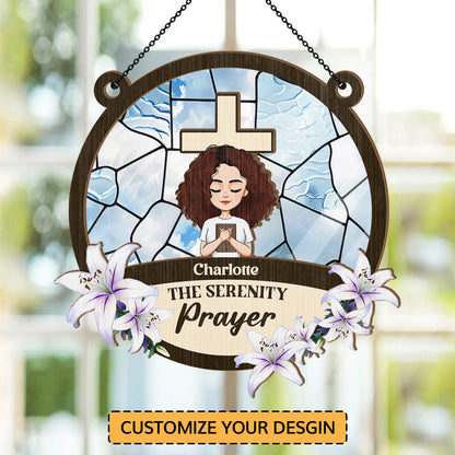 The Serenity Prayer | Personalized Window Hanging Suncatcher JSWHSCPTN1494M