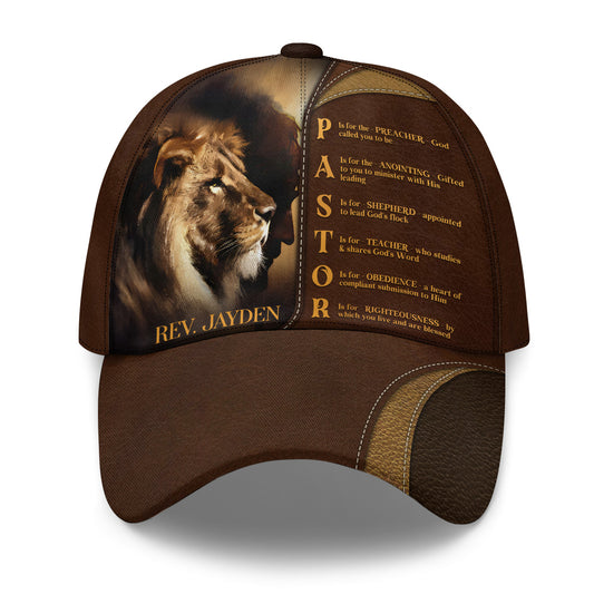 Pastor Preacher Anointing Shepherd Teacher Obedience Righteousness | Personalized Classic Cap JSCCPTN1180M