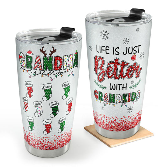 Grandma Claus | Personalized Stainless Steel Tumbler JSSSTPHN2194M