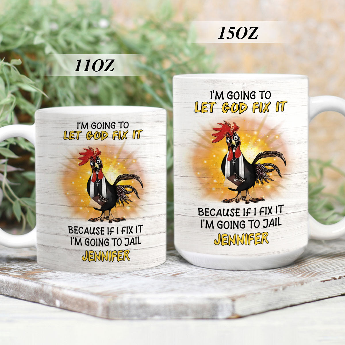 Let God Fix It - Awesome White Ceramic Mug CCMNAHN1005A