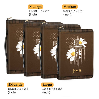 Jesus Christ Is The Same Yesterday And Today And Forever - Personalized Bible Cover BC14