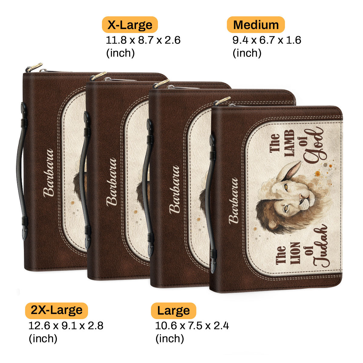 The Lion Of Judah The Lamb Of God - Awesome Personalized Bible Cover HIHN319