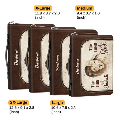 The Lion Of Judah The Lamb Of God - Awesome Personalized Bible Cover HIHN319
