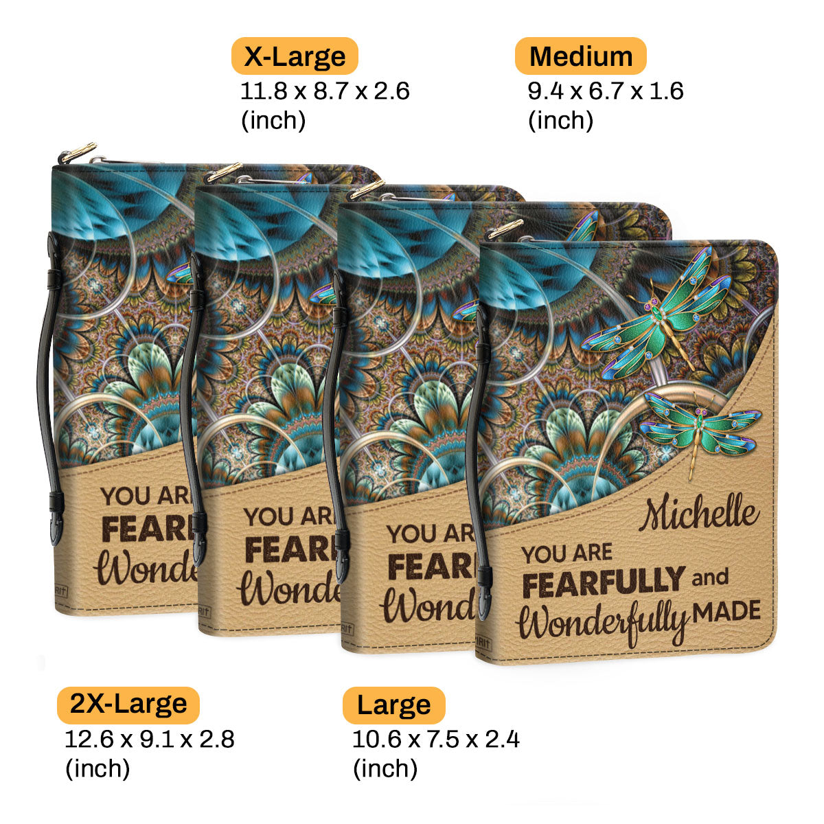 You Are Wonderfully Made - Must-Have Personalized Bible Cover NUH271A