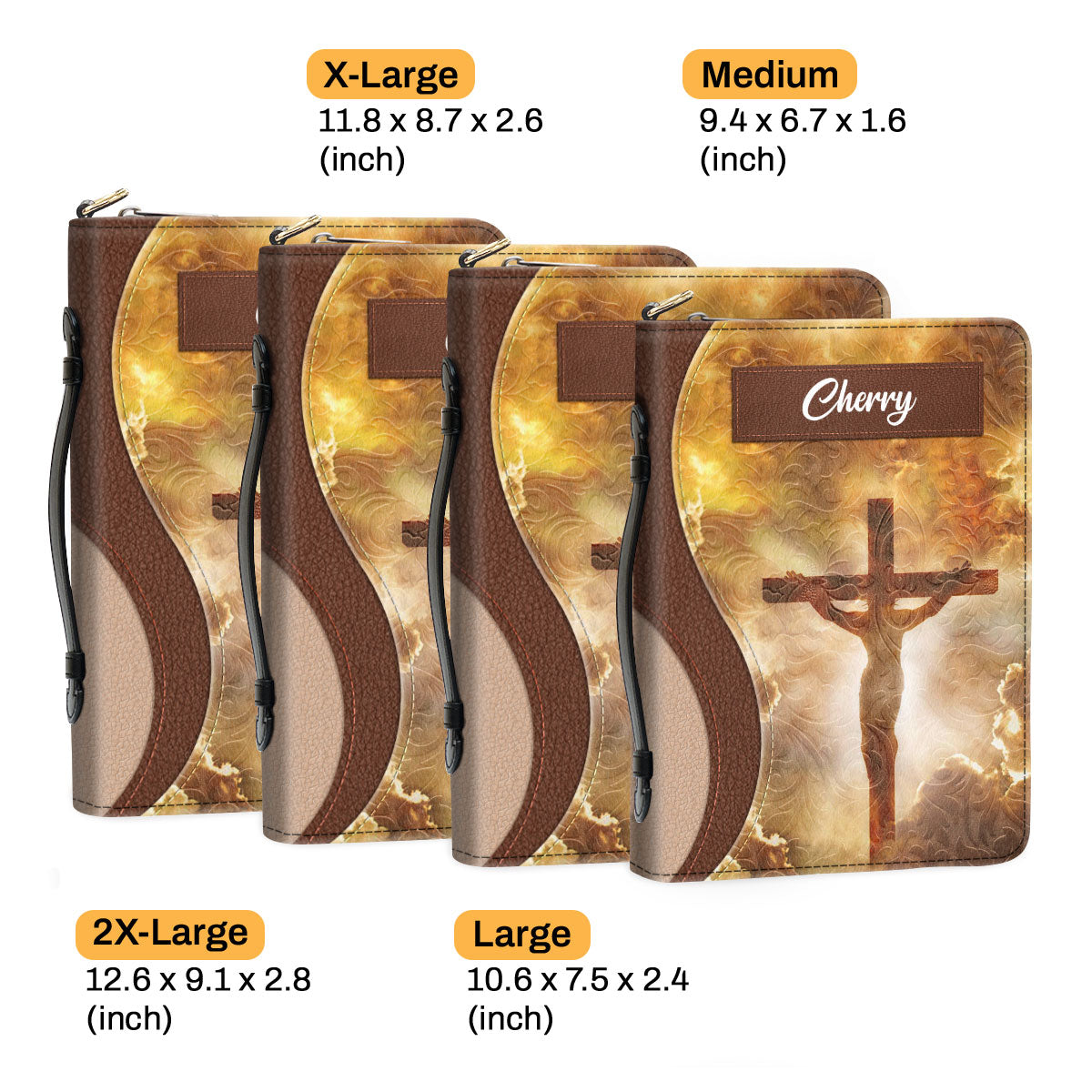 Jesuspirit | Personalized Christian Bible Cover With Zipper - Gift For Pastors NUH318