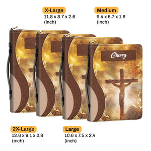 Jesuspirit | Personalized Christian Bible Cover With Zipper - Gift For Pastors NUH318