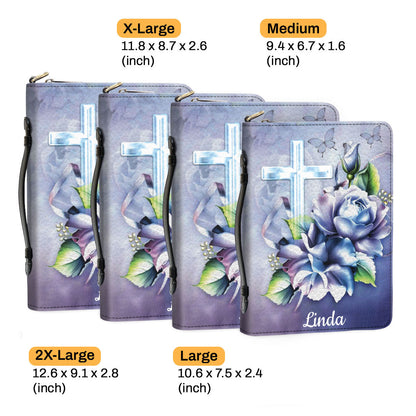 Lovely Personalized Bible Cover - Blessed Is She Who Daily Imparts Nurturing Care And Kindness Of Heart NUH327A