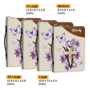 Jesuspirit Personalized Bible Cover | Gift For Women's Ministry | Zippered Bible Case With Name NUH332