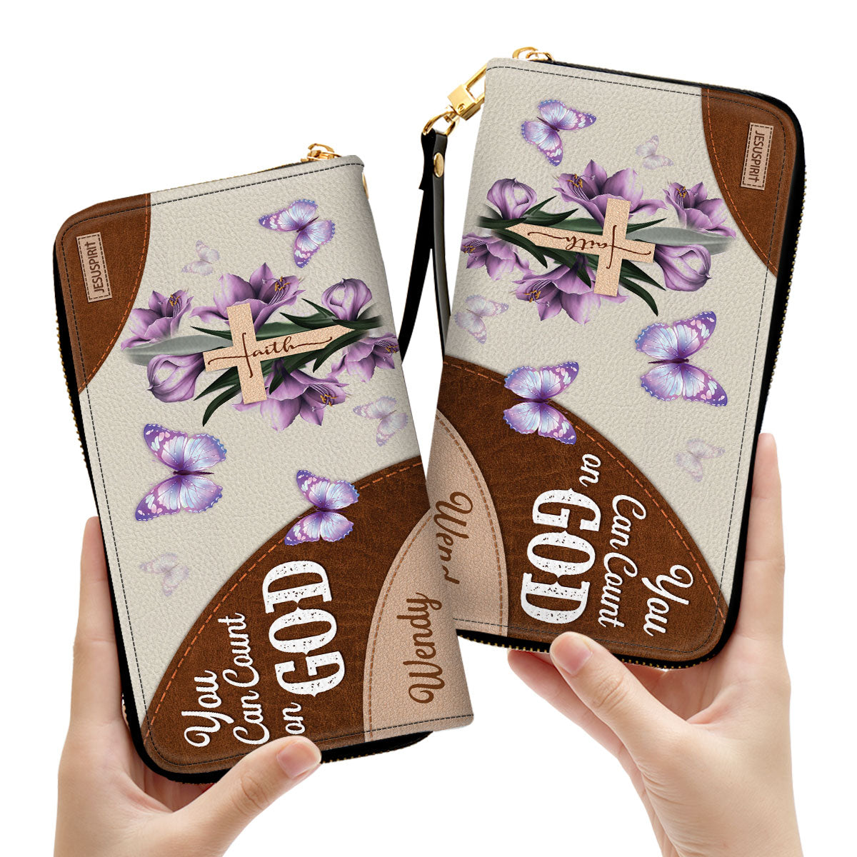 You Can Count On God - Awesome Personalized Christian Clutch Purse NUH332